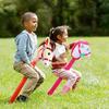Inflatable Horse Head Stick 37" Party Prop for Kids' Races Photos PVC Horse Stick Carnival Toy for Horse Themed Events Birthdays
