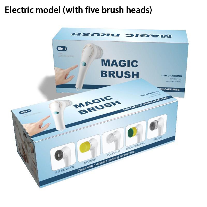 

Багатофункціональна ручна бездротова електрична кухонна щітка-мийка для посуду Ванна кімната Електричний інструмент для чищення