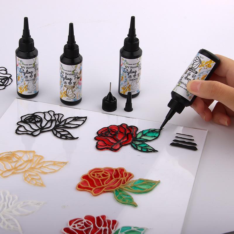 UV Hard Glue Transparent Liquid 3D Hook Line Tool DIY Handmade UV Resin Jewelry Making Resin Liquid Dye Pigment Epoxy