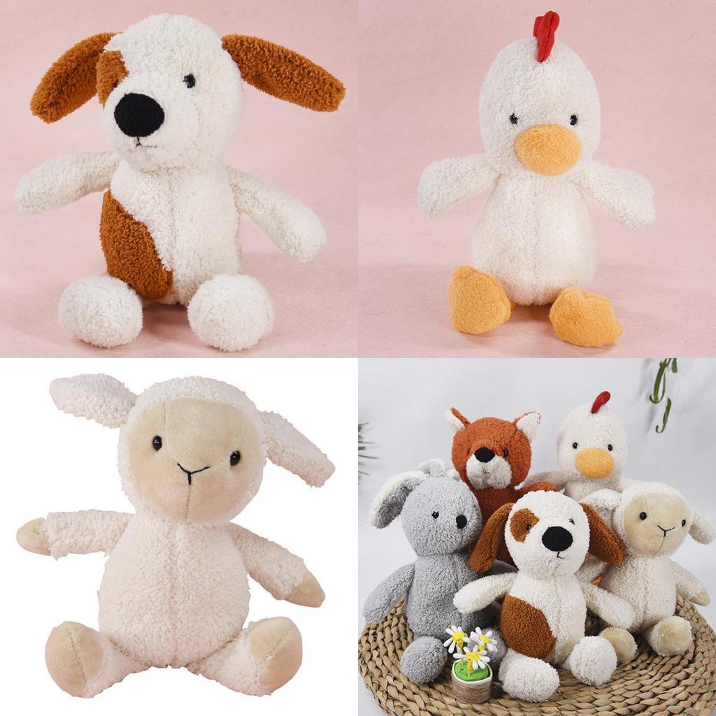 Chicken Dog Cute Plush Doll With Pp Cotton For Birthday Gift And Decor Bedroom