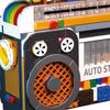 554PCS Color Radio Building Blocks Retro Miniature Appliance Assembly Retro Radio Blocks Radio Model Cassette Deck Vintage Radio Model Retro Appliance