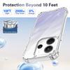 KEYSION Four-Corners Shockproof Transparent Case for Redmi Note 14 4G 5G Soft TPU+PC Clear Phone Cover for Redmi Note 14 5G