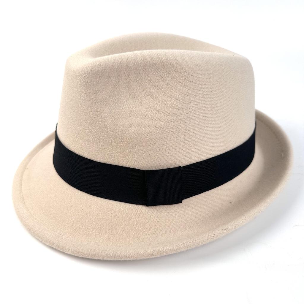 Hat New Flanged Top Hat Black Classic British Jazz Hat Ladies Wool Top Hat Felt Hat