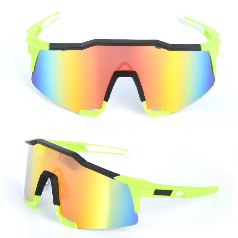 

Men s outdoor cycling glasses 2-piece set, colorful sunglasses, bicycle goggles, sports sunglasses with box.
