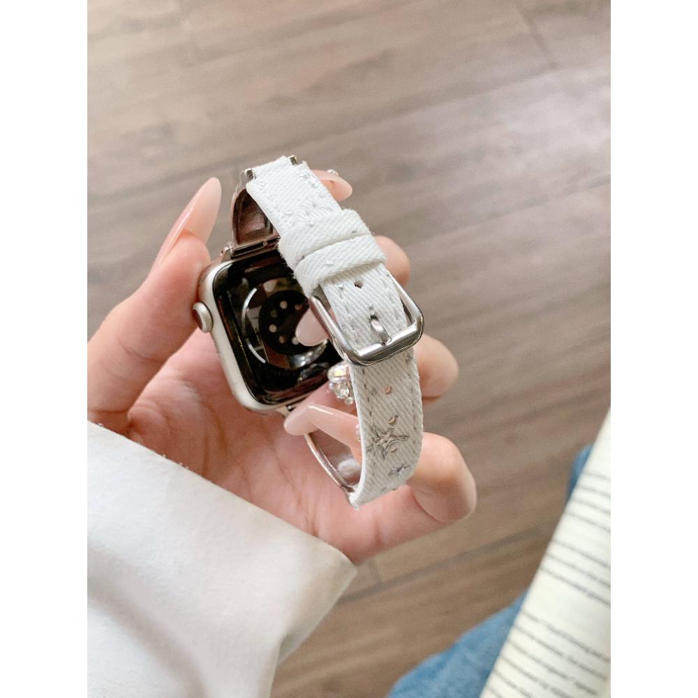 Leather Slim Band For iWatch SE 10 9 8 7 6 5 4 3 2 1 Woman Bracelet Strap For Apple Watch 38mm 40mm 41mm 42mm