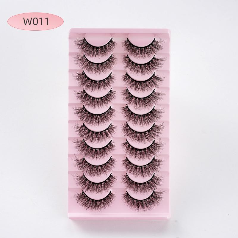 

Накладные ресницы 5D - упаковка 10 пар: Европейский и американский стиль, многослойный, мягкий, натуральный, густой