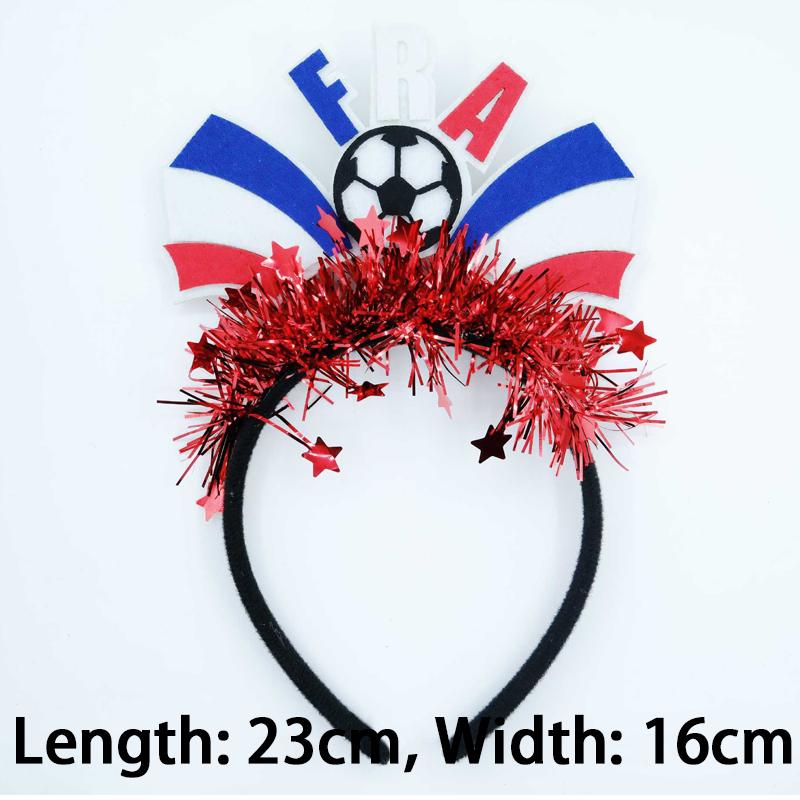 2026 Football Cheer Headband, National Flag Team Support Headwear, Cheerleader Hair Accessories, Game Celebration Decorations