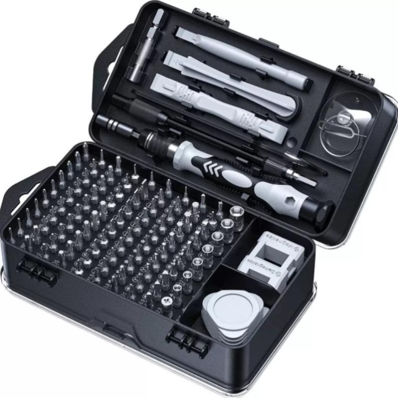 

Precision Screwdriver Set,Mini Repair Tool Kit with Torx Triwing,Professional Laptop Computer Repair Tool,Magnetic Screwdriver 115P чёрный