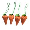 Easter Candy Bag Large Capacity Drawstring Handheld Folding Easter Carrot Candy Gift Storage Bags Festival Supply