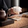 Dehua Yangyu Porzellan Teetasse, Keramik Teetasse, Teeset, Japanische Drachen-Eiertasse, Kung Fu Einzeltasse, Meistertasse, Trinkschale