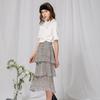 RA_ON Flower Cancan Midi Skirt (Wh)