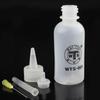 1pcs 50ml Syringe Small Empty Bottle Solvent Bottle with Needle Empty Bottle Portable Leakproof Liquid Dropper Bottles