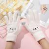 Women's Winter Thick Velvet Touchscreen Gloves - Warm, Cute Korean Style for Riding