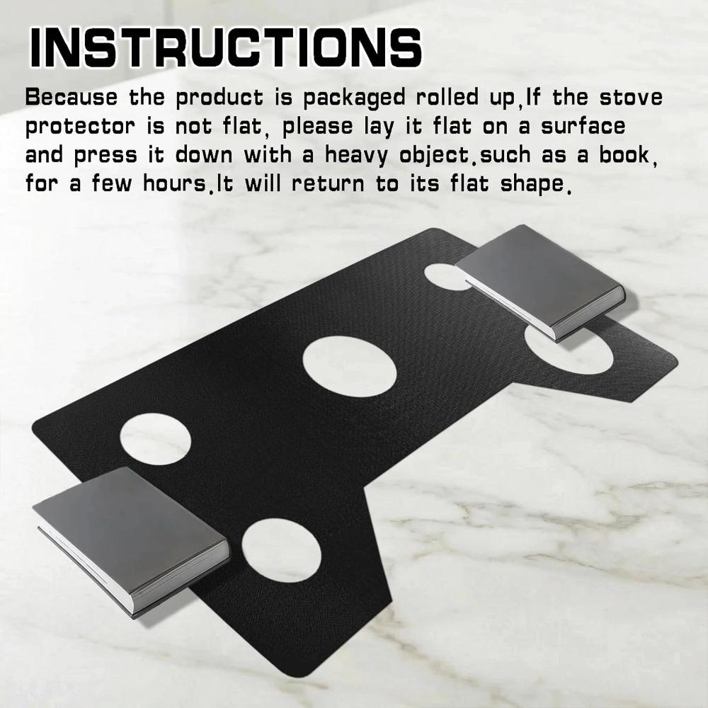 Nonstick Silicone Gas Stove Protector Mat Stain-resistant Gas Stove Gasket Housewife