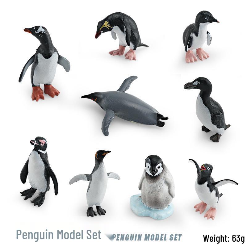 Realistic Arctic Animal Models: Polar Bear, Arctic Fox, Seal, Walrus, Whale