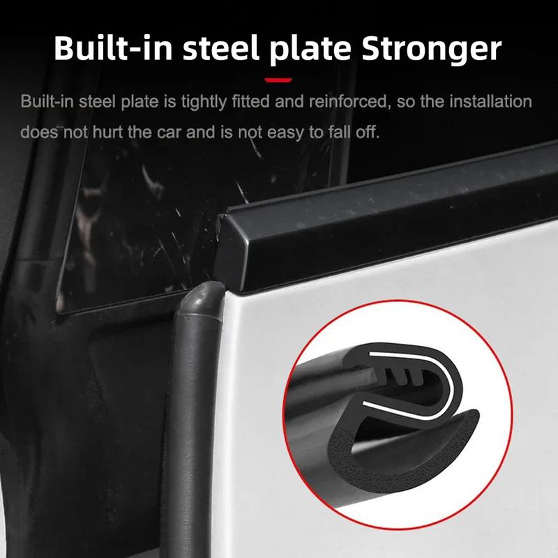 Door Seal Soundproof Kit For Tesla Model Y   -2024 Model 3 - Wind Noise Kit Front Trunk Strip Sealing Set