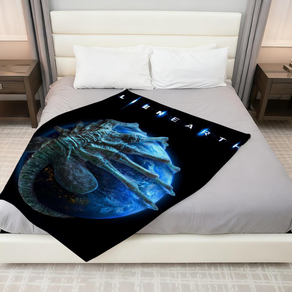 A-AlienS-ES E-EarthS-ES TV Blanket Throw Super Cosy Plush Living Room Sofa Couch Childish Birthday Gifts