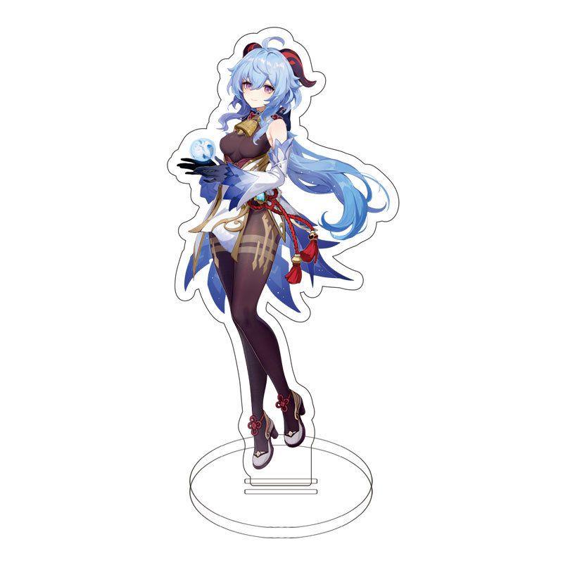 Genshin Impact Game Acrylic Figure Stand Klee Keqing Ganyu Display Desktop