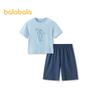 Balabala Boys' Short Sleeve Pajama Set