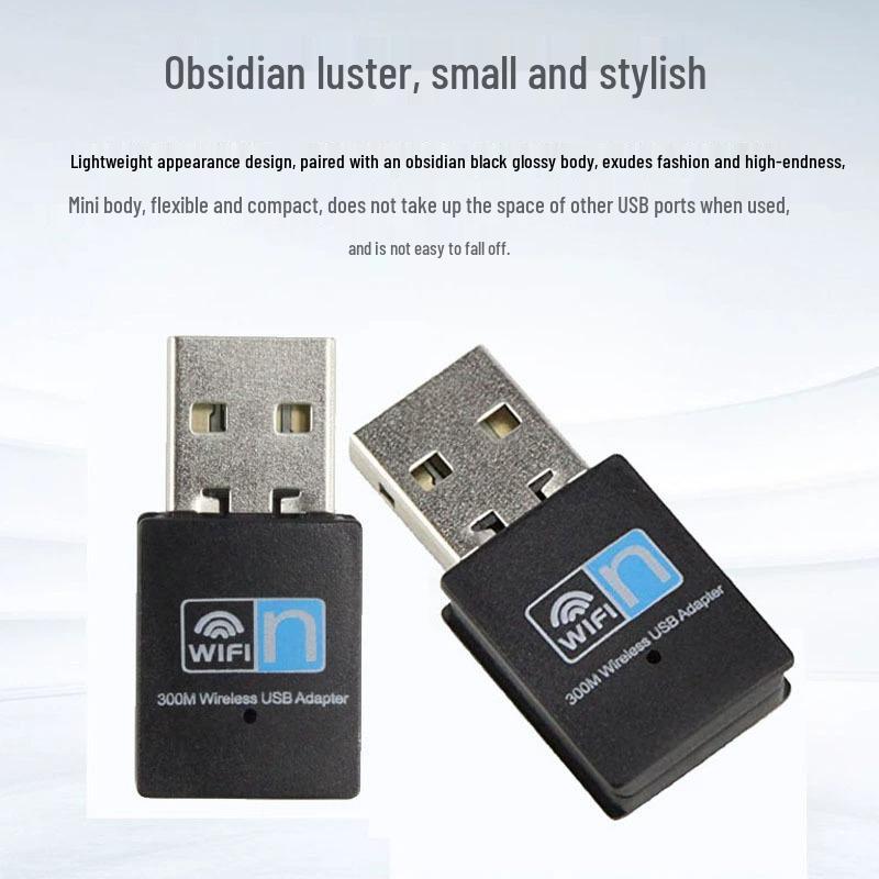 Driver-Free Plug & Play Wireless Network Adapter for Desktop PCs, Laptops, and TVs