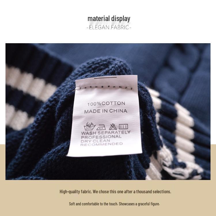 In-Stock British Style JK V-Neck Color Block School Uniform Sweater Vest for Men & Women