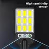 108COB Solar Street Light Outdoor Wireless Solar Outdoor Waterproof LED Wall Lamp Motion Sensor 3 Modes Garden Porch Decor Light