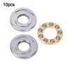 10pcs Thrust Ball Bearing Miniature High Precision Flat Steel Bearings Set