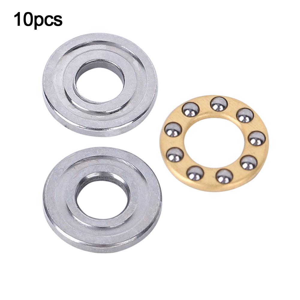 10pcs Thrust Ball Bearing Miniature High Precision Flat Steel Bearings Set