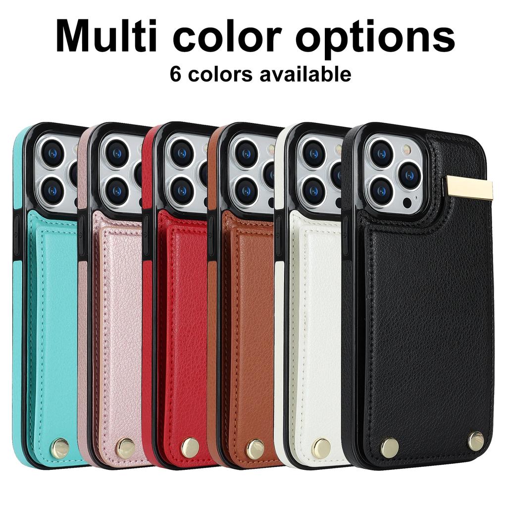 Multi Cards Solt Magnetic Wallet Leather Case for iPhone 16 Pro MAX 14 15 13 12 11 7P 8Plus SE 2025 X XS Pocket Bag Purse Cover