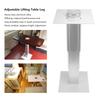 310 to 720mm RV Table Leg Hand Crank Aluminum Alloy Heavy Duty Adjustable Lifting Table Leg for Yachts Boats Indoor Balcony