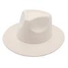 Foreign Tradetop Hat Solid Color Jazz Hat Men'S And Women'S New Felt Hat Retro Hat Plush Hat Woolen Hat