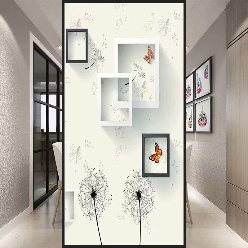 Glue-free Frosted Window Glass Sticker Living Room Bedroom Bathroom Translucent Opaque Bathroom Door Anti-peeping Film