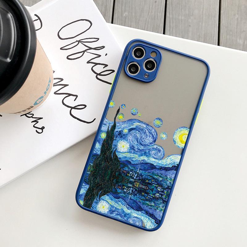 For Coque iphone 17 16 15 14 11 12 13 Pro Max Mini X XR XS 16 Plus Phone Cases Art Van Gogh Oil Painting Soft Shockproof Covers