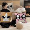 Anime SiamLIPu Pillow Covers Cartoon Sofa Decorative Home Double-sided Printing Short Plush Cute Cushion Cover
