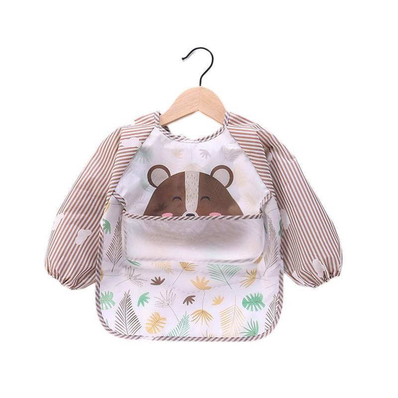 

Baby Long Sleeve Bibs Baby Toddler Waterproof Bibs With Pocket Baby Sleeved Bib Baby Bibs Smocks For Eating Feeding 4