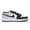 Jordan Air Jordan 1 Singing At Dusk Qiu Lin Abrasion Resistant Low top Vintage Basketball Shoes Men's White Dark Gray 553558-131(Team85-)