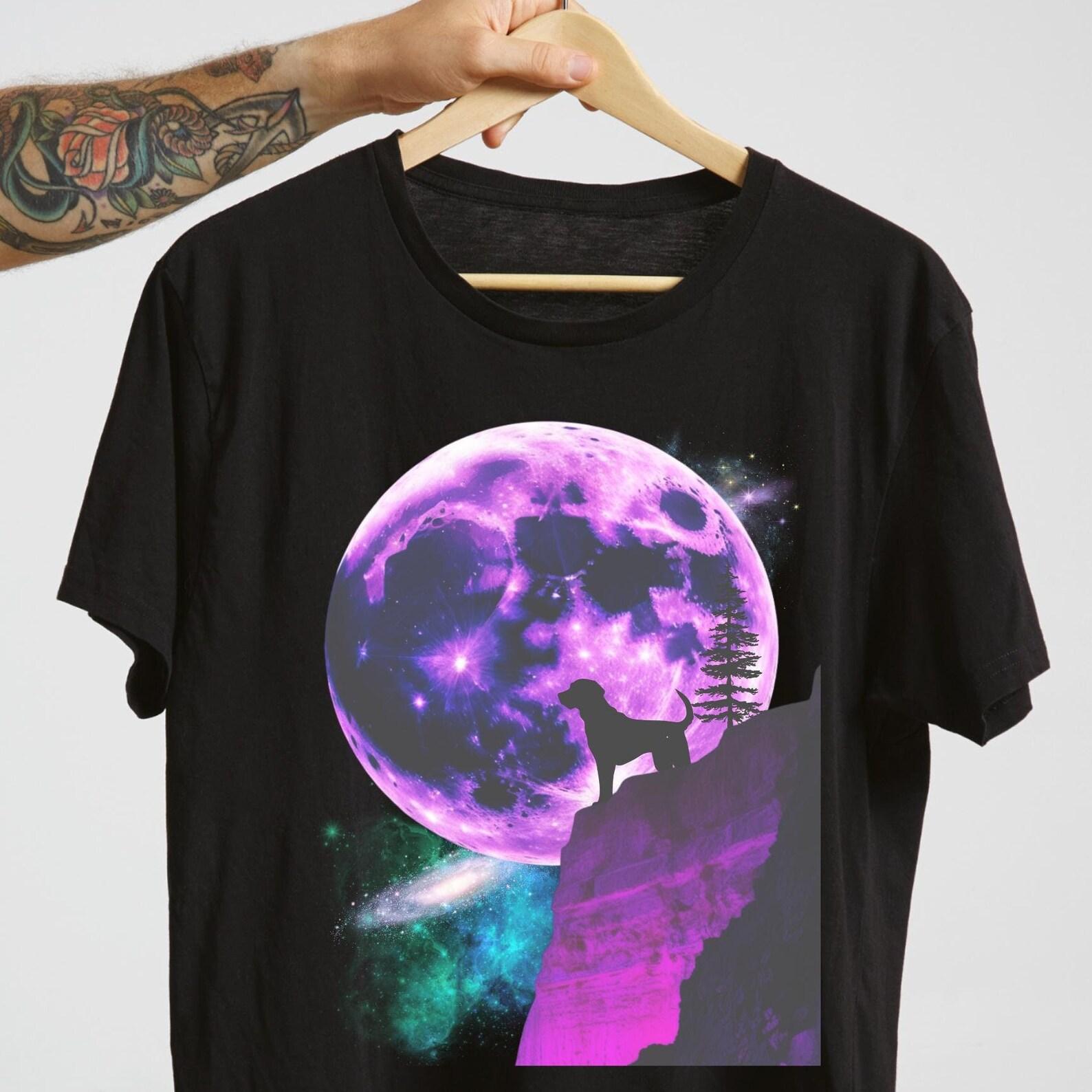 Labrador Retriever Moon T-Shirt: Unique Dog Lover Gift M