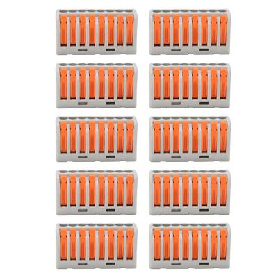 10Pcs Wire Block Clamp Terminal Quick Conductor Flexible Hard Cable Connector PCT218
