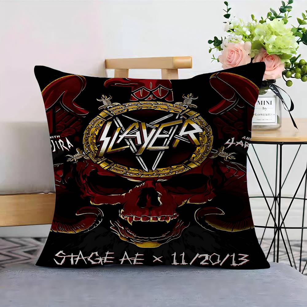 Band S-Slayer-R Maple Design Cushion Cover Happy Autumn Harvest Decor Holiday Decorati Pillow Cover