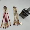 Handmade Wedding Groomsmen Hanfu Embroidery Zipper Tassel Cheongsam Pendant Diy Hairpin Bead Stringing Adult Alloy  Glass