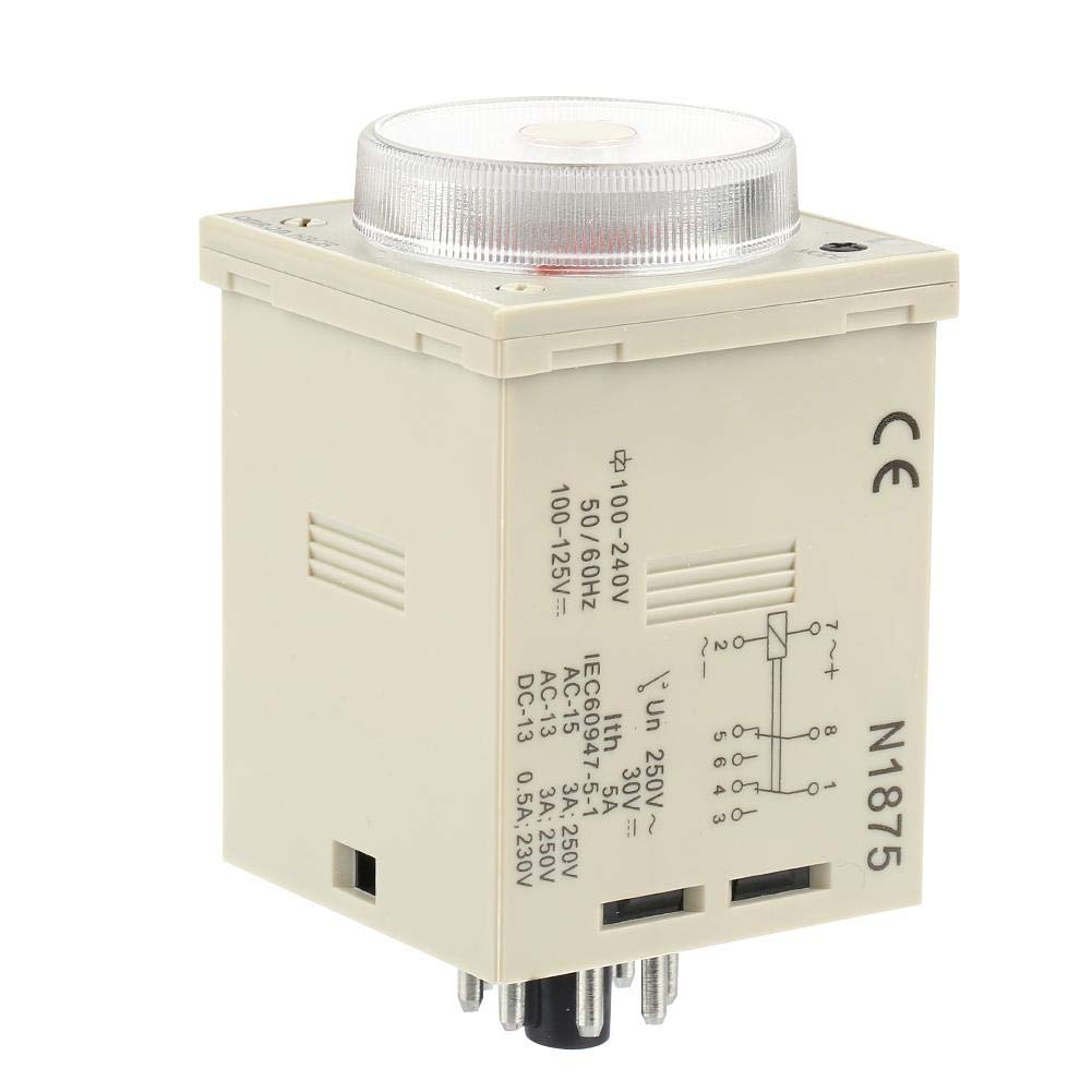 5A Time Delay Knob Type H3CR-A8 8-Pin Relay, Timer,