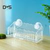 Aquarium Plant Holder Hanging Fish Tank Plant Pot with Suction Cups Clear Acrylic Aquatic Planter Cup Flower Rack