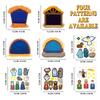 72pcs DIY Christmas Tree Decoration Set Homemade 2D Christmas-theme Ornament Craft With Stickers For Kids Adults Tree Holiday