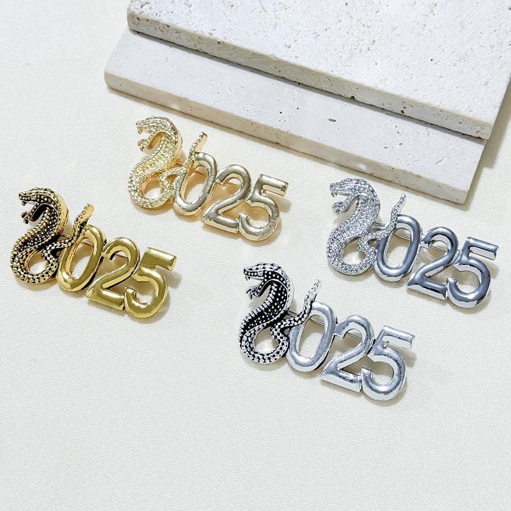 2025 jahr der Schlange Brosche Digitale Retro Brosche Multifunktionale Natal Jahr der Schlange Geburtstag Geschenk