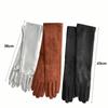 Warm Insulated Gloves Touch Screen Capability 5-Finger Gloves Cozy Long Gloves  Winter Season
