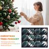12 Stück Weihnachtskugeln, bruchsicherer Kunststoff, Weihnachtsbaum-Hängekugeln für die Weihnachtsfeier, Hochzeitsdekoration