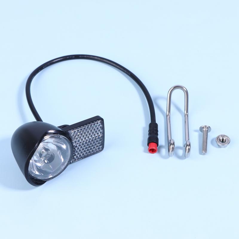 Schwarzer Elektrorad LED-Scheinwerfer 6V-60V Wasserdichte ABS-Abdeckung für erhöhte Sicherheit bei Nachtfahrten