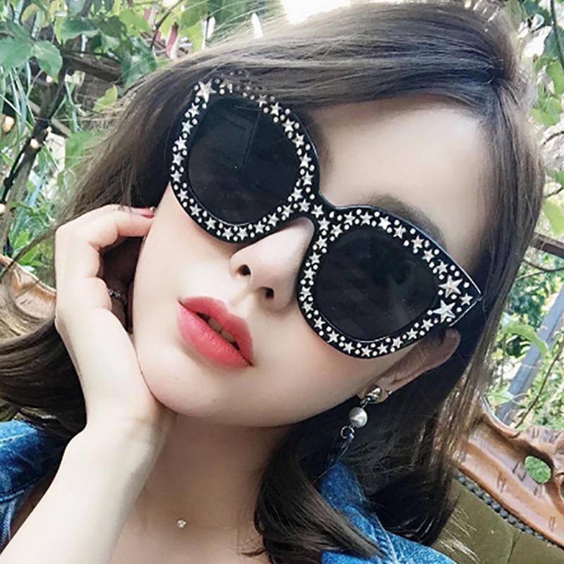 2023 New Fashion Women's Personality Cross-Star Sunglasses