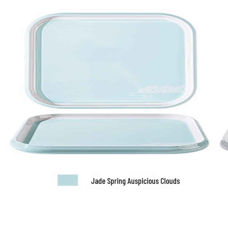 ZISIZ Melamine Auspicious Cloud Divided Plate