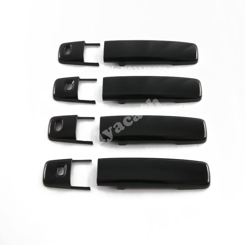 For Nissan ROOX   ABS carbonfiber black Car Outside Door Handle Shell Door Handle Door Bowl Cover Exterior accessories